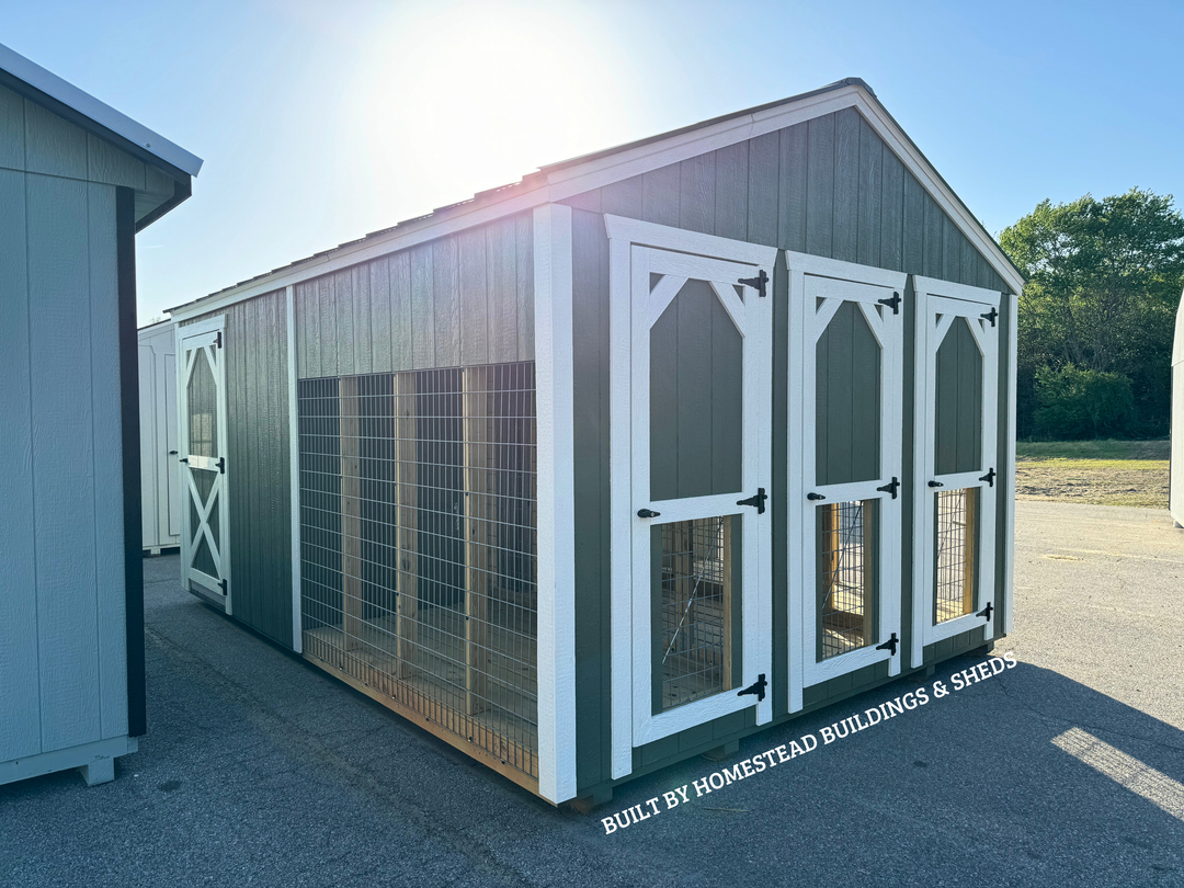 12x16 Dog Kennel Design #225