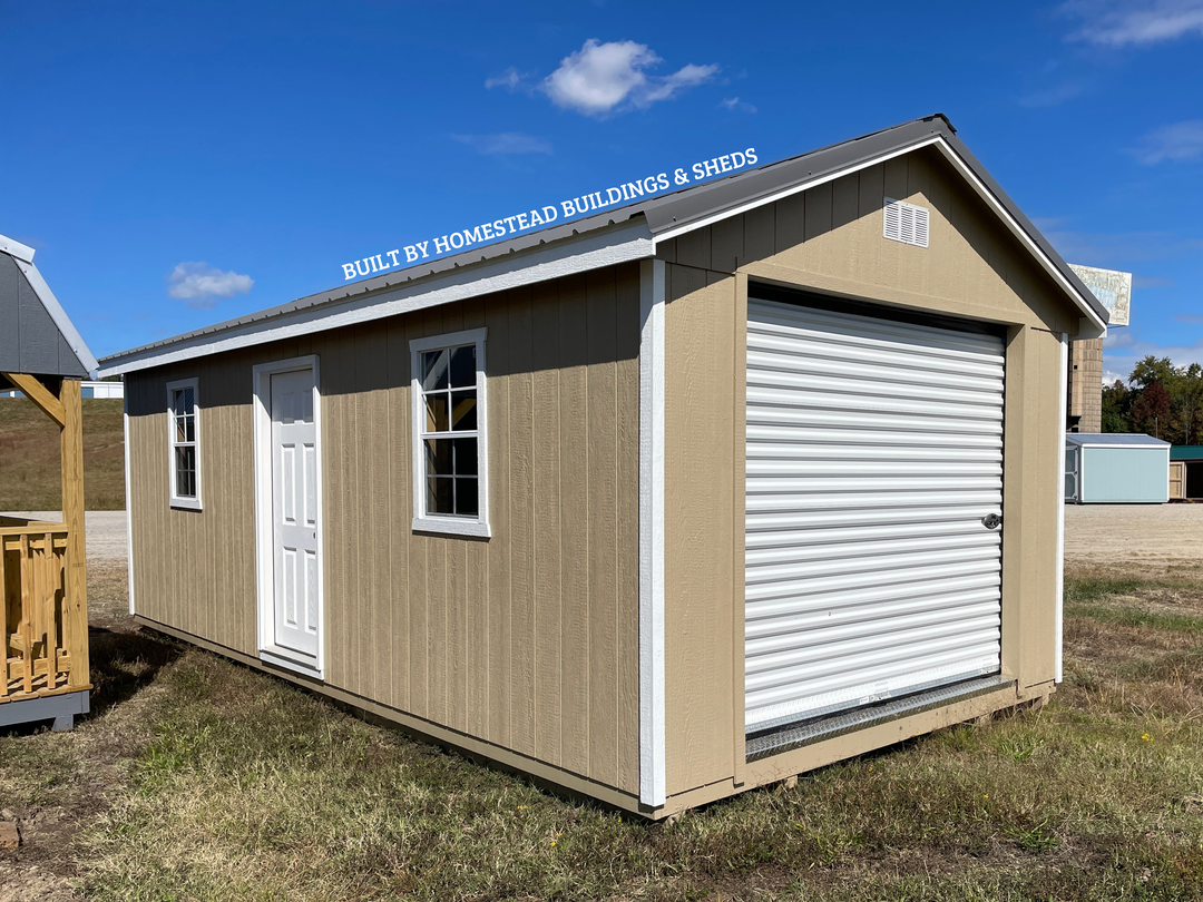 12x24 Heavy Duty Deluxe A-Frame Garage Design #137
