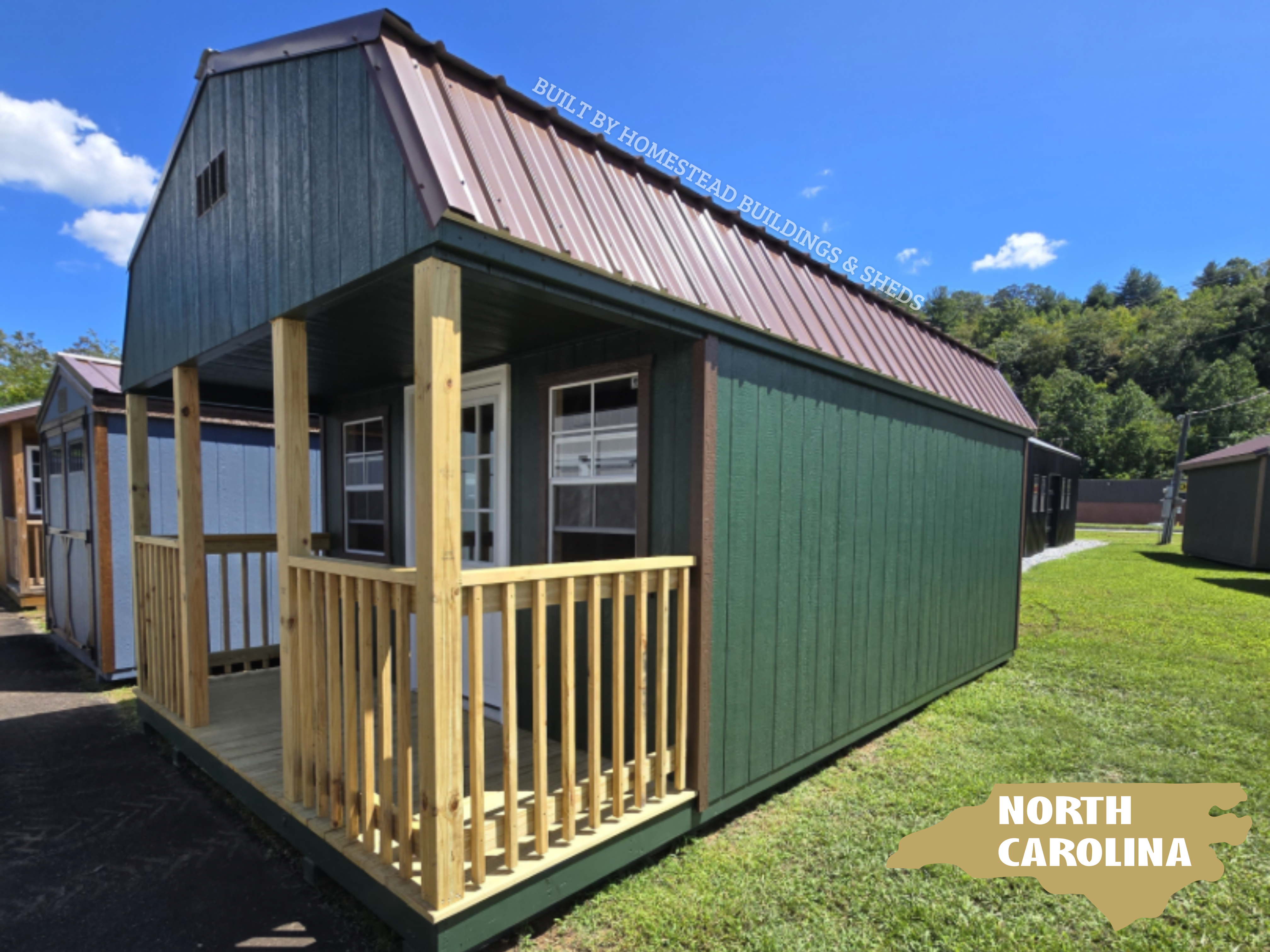 12x20 Deluxe High Barn Cabin #NC3 – Homestead Buildings & Sheds
