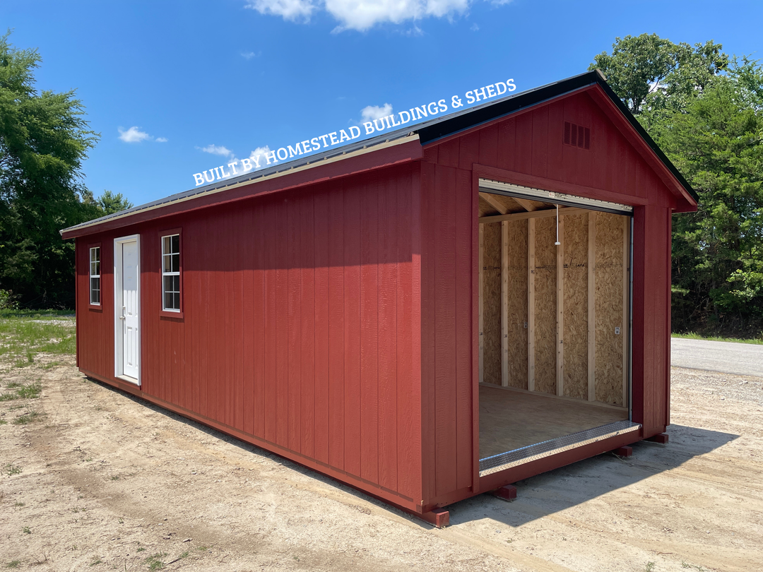 12x28 Heavy Duty Deluxe A-Frame Garage Design #235