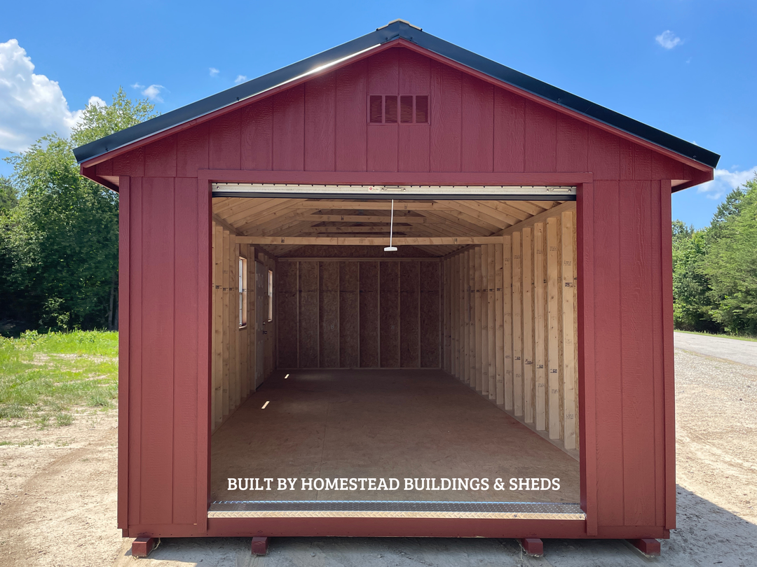 12x28 Heavy Duty Deluxe A-Frame Garage Design #235