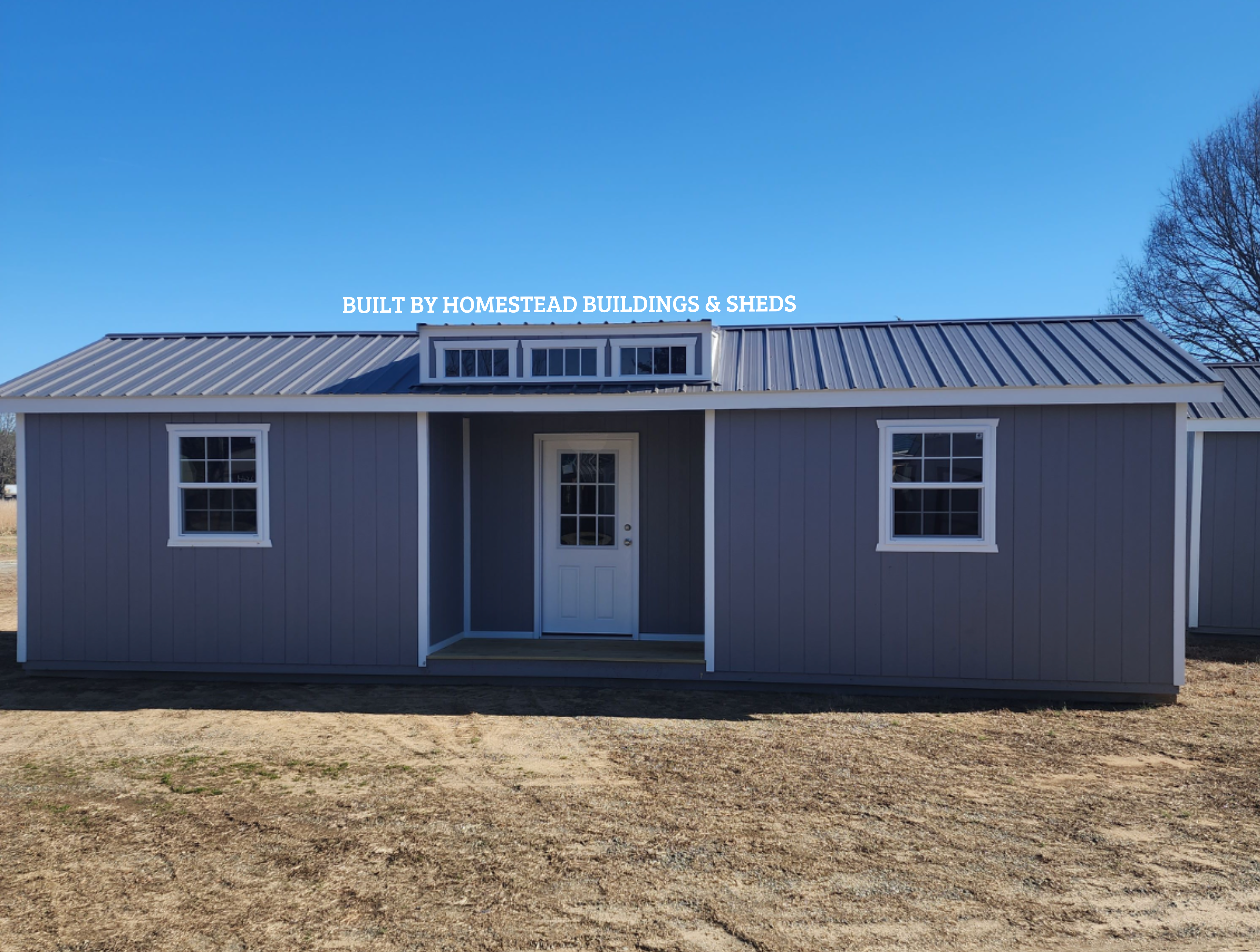 12x32 Deluxe A-Frame Building with Dormer, Inset Porch, and
