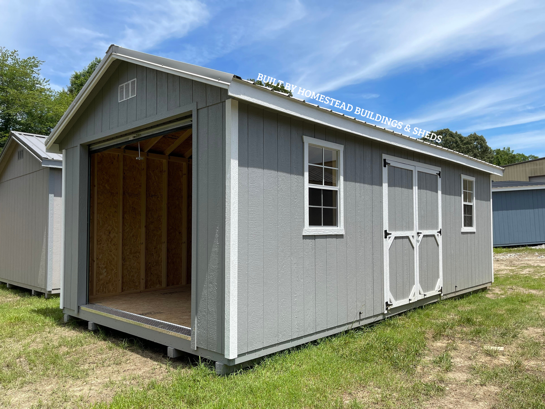 12x24 Heavy Duty Deluxe A-Frame Garage Design #197