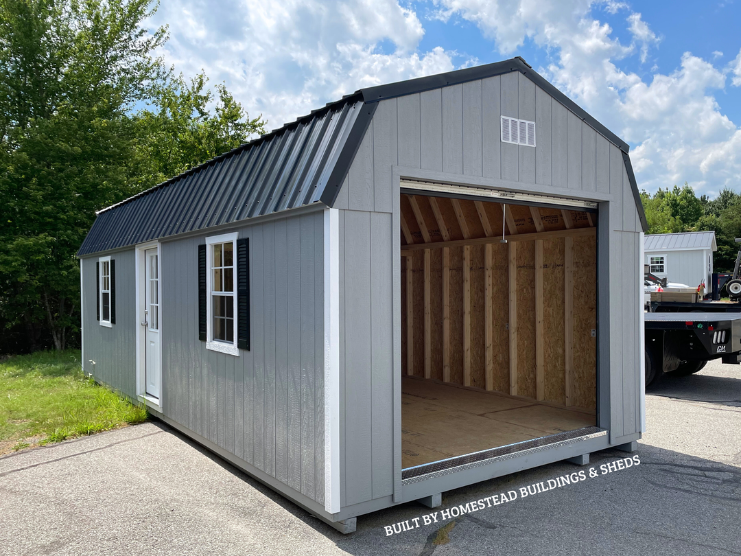 12x28 Heavy Duty Deluxe High Barn Garage Design #212