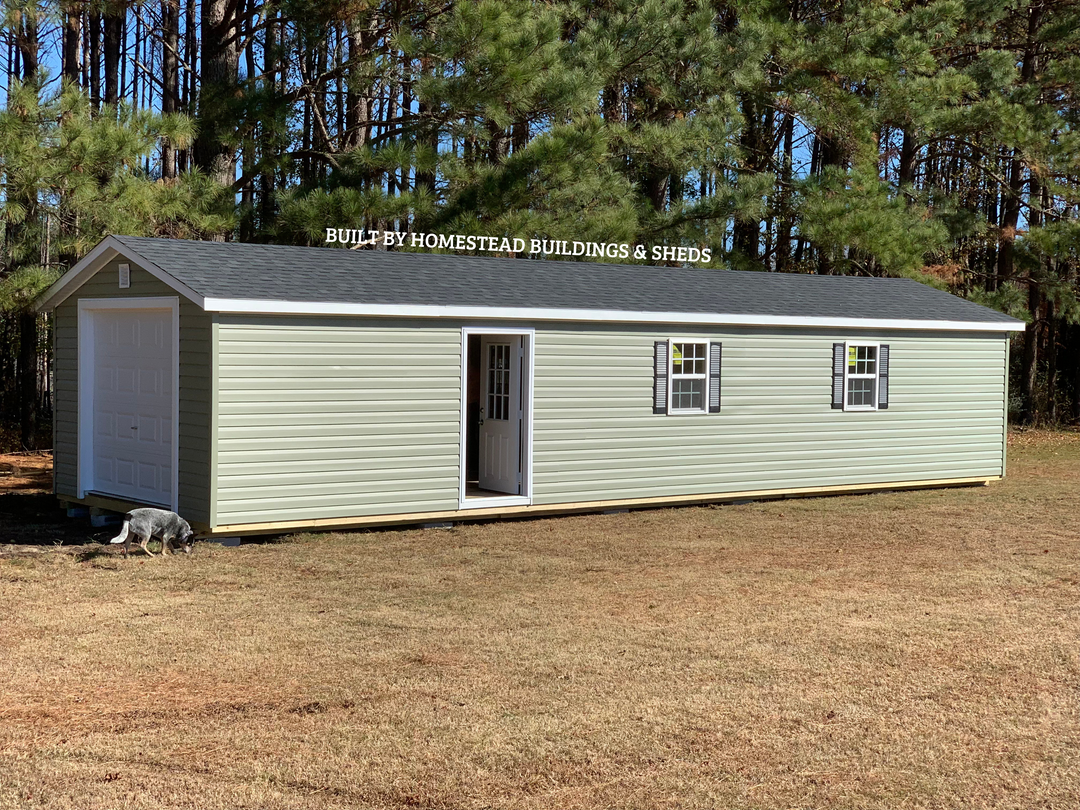 14x44 Heavy Duty Deluxe Vinyl A-Frame Garage Design #141