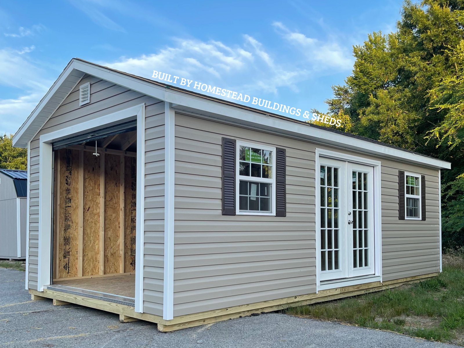 12x24 Heavy Duty Deluxe Vinyl Garage Design #54 – Homestead
