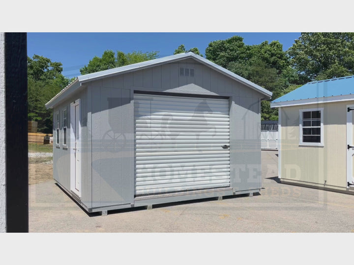 14x16 Heavy Duty Deluxe A-Frame Garage Design #24