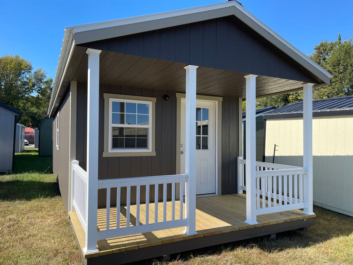 12x32 Finished Cottage Cabin with Electrical Style #NC26331323 - Homestead Buildings & Sheds