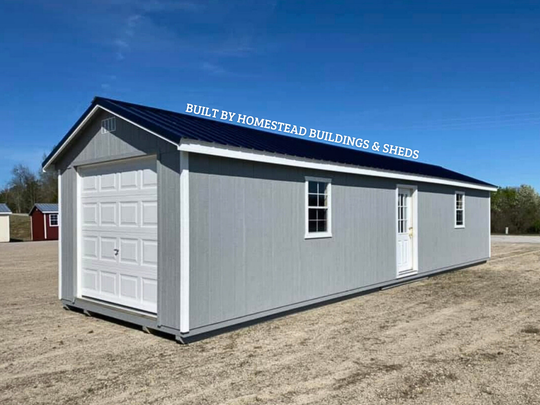 12x40 Heavy Duty Deluxe A-Frame Garage Design #268 – Homestead ...