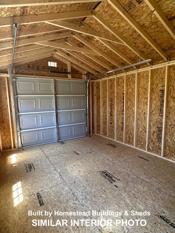 12x40 Heavy Duty Deluxe A-Frame Garage Design #268