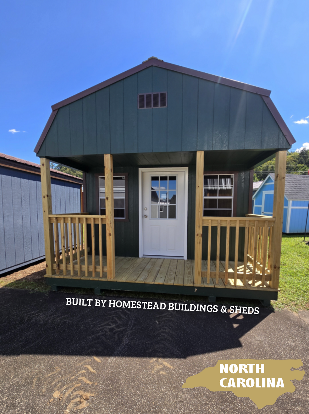 12x20 Deluxe High Barn Cabin #NC3