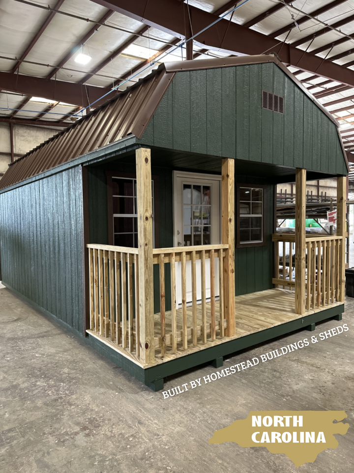 12x20 Deluxe High Barn Cabin #NC3