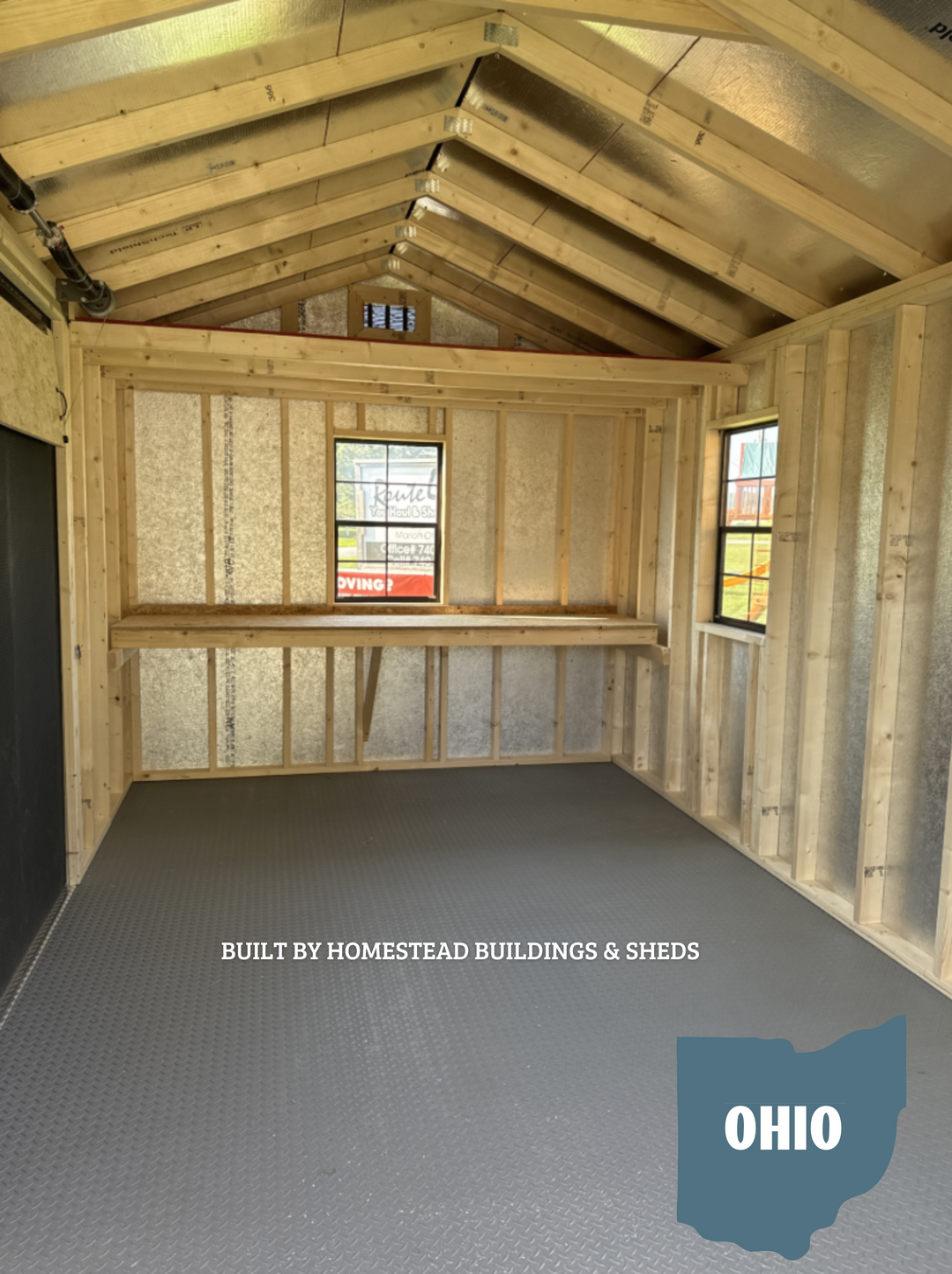 10x16 Heavy Duty Deluxe A-Frame with Rampage Door #OH1