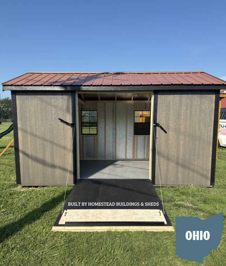 10x16 Heavy Duty Deluxe A-Frame with Rampage Door #OH1