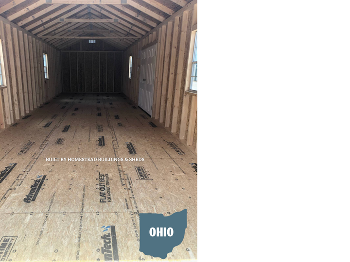 12x40 Heavy Duty Deluxe A-Frame Garage #OH3