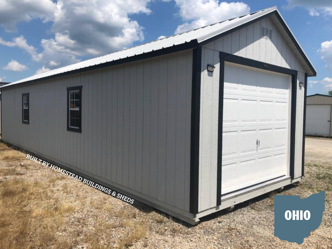 12x40 Heavy Duty Deluxe A-Frame Garage #OH3