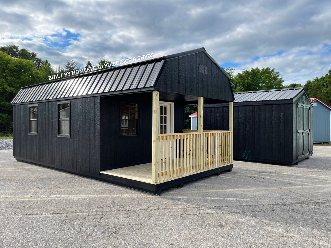 12x24 Deluxe High Barn Cabin Design #286
