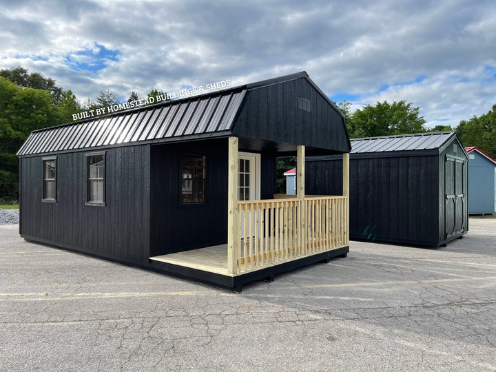 12x24 Deluxe High Barn Cabin Design #286