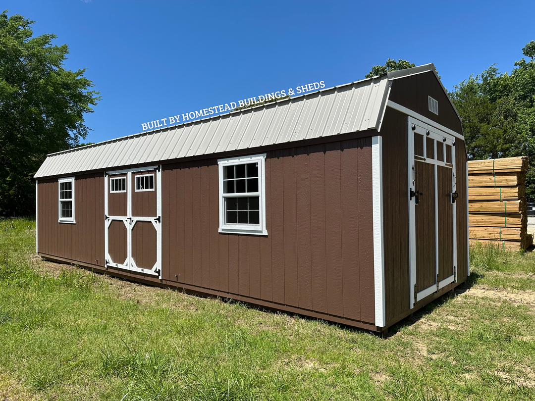12x32 Heavy Duty Deluxe High Barn with Rampage Door Design #60