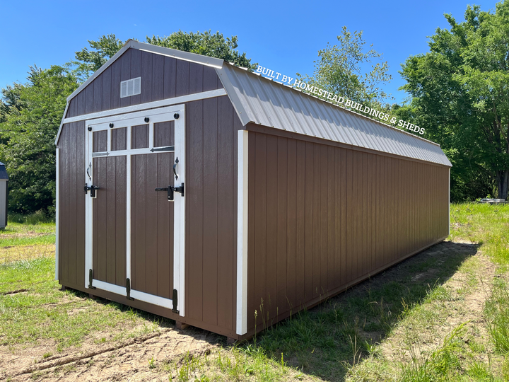 12x32 Heavy Duty Deluxe High Barn with Rampage Door Design #60