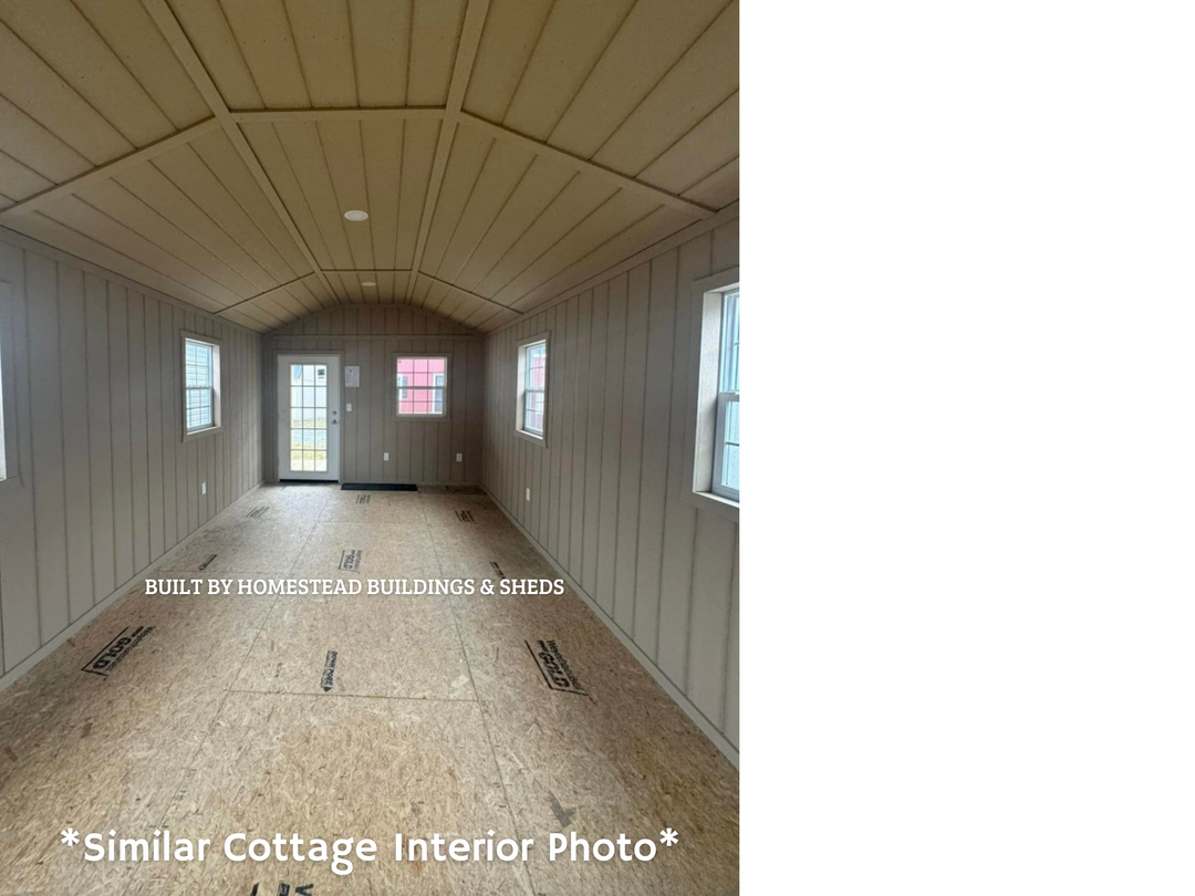 12x32 Finished Cottage Cabin with Electrical Design #32