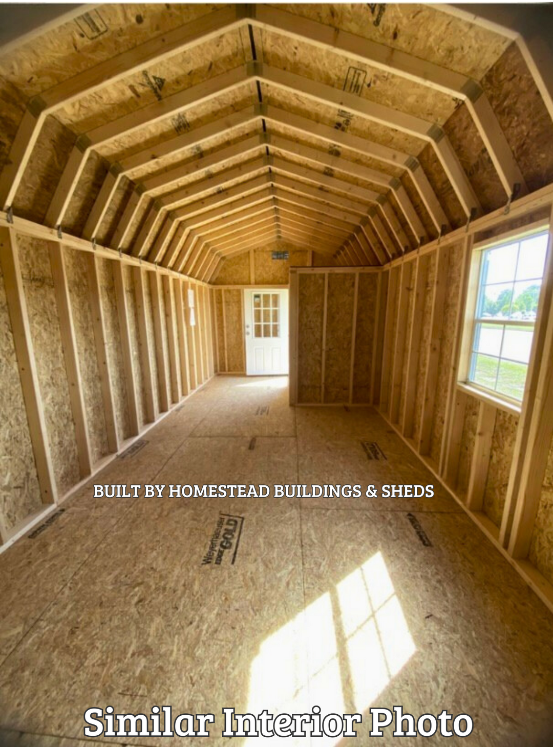 14x40 Deluxe High Barn Cabin Design #294