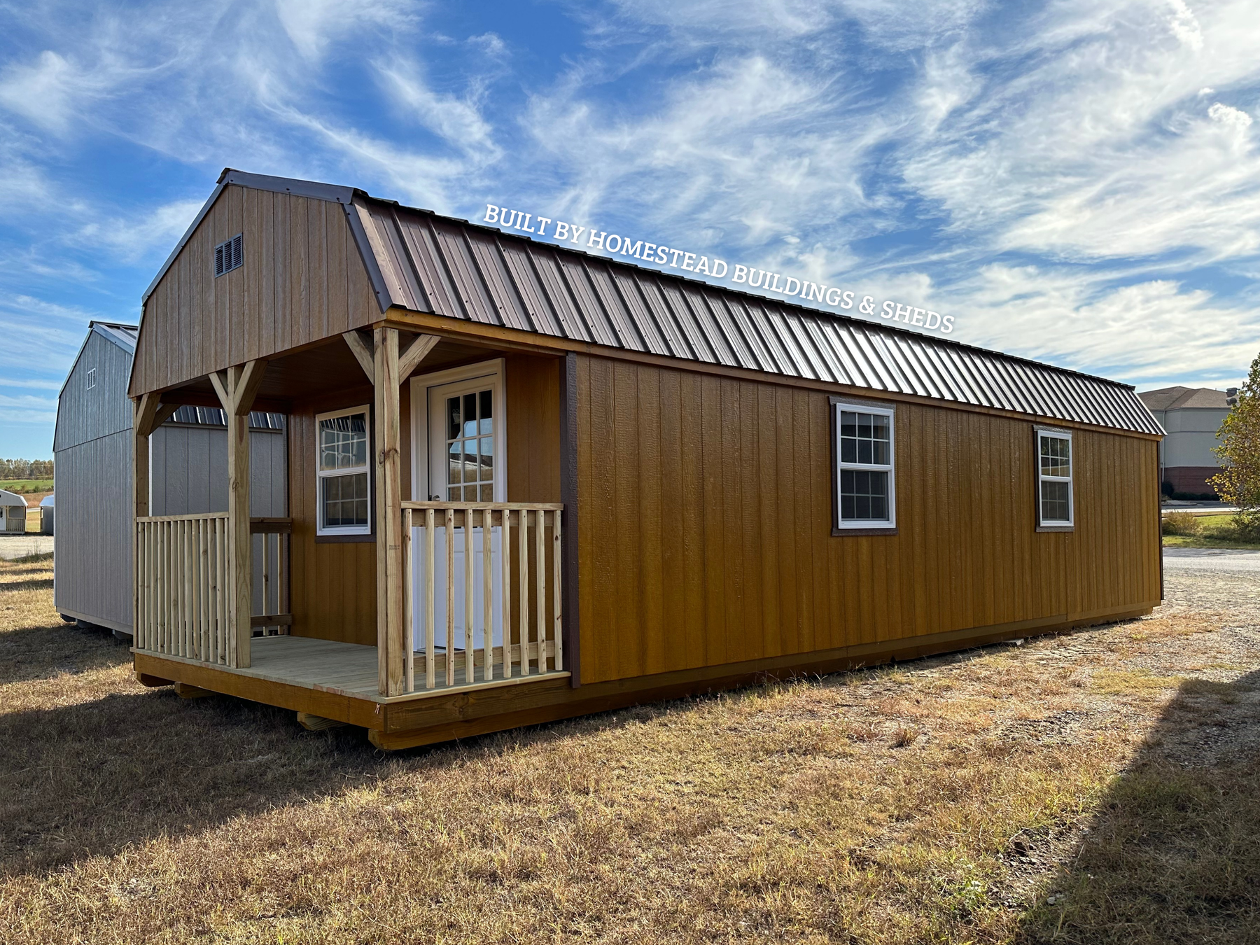Homestead Buildings 12x36 Deluxe High Barn Cabin Design #264 – Homestead Buildings & Sheds