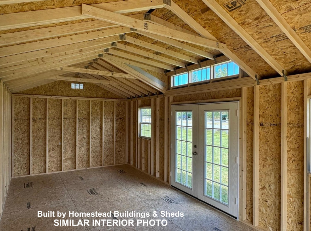12x24 Deluxe A-Frame Building with Dormer Design #150
