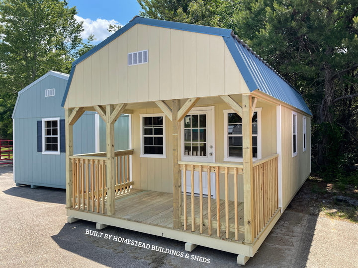 12x24 Deluxe High Barn Cabin Design #182