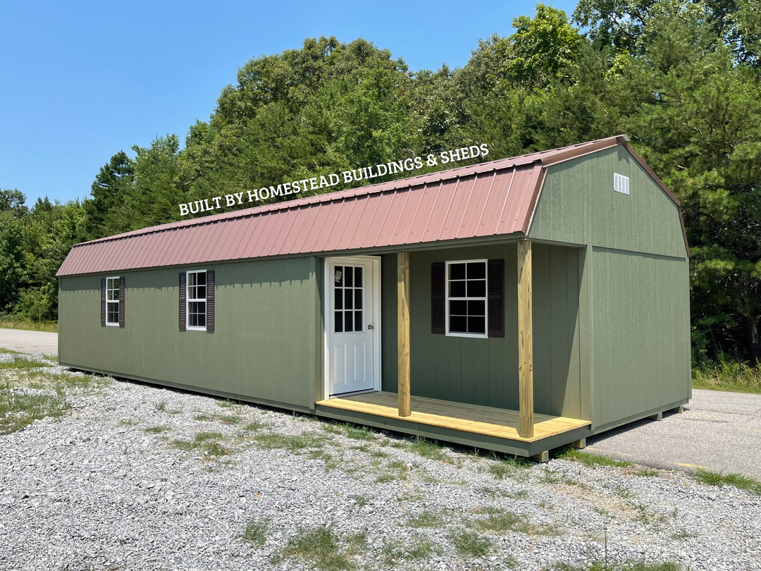 14x40 Deluxe High Barn Cabin Design #294