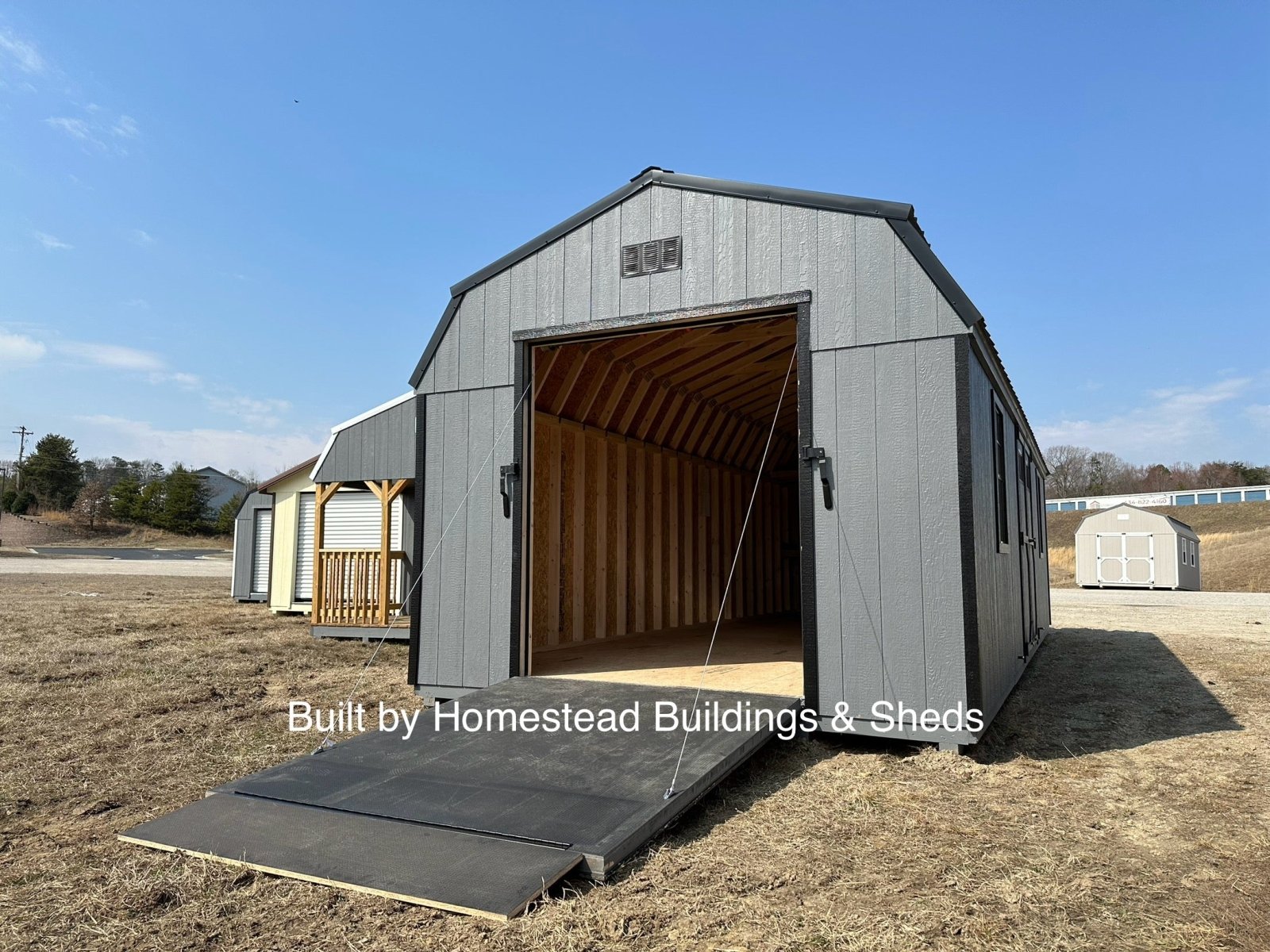 12x28 Heavy Duty Deluxe High Barn with Rampage Door Design #21 ...