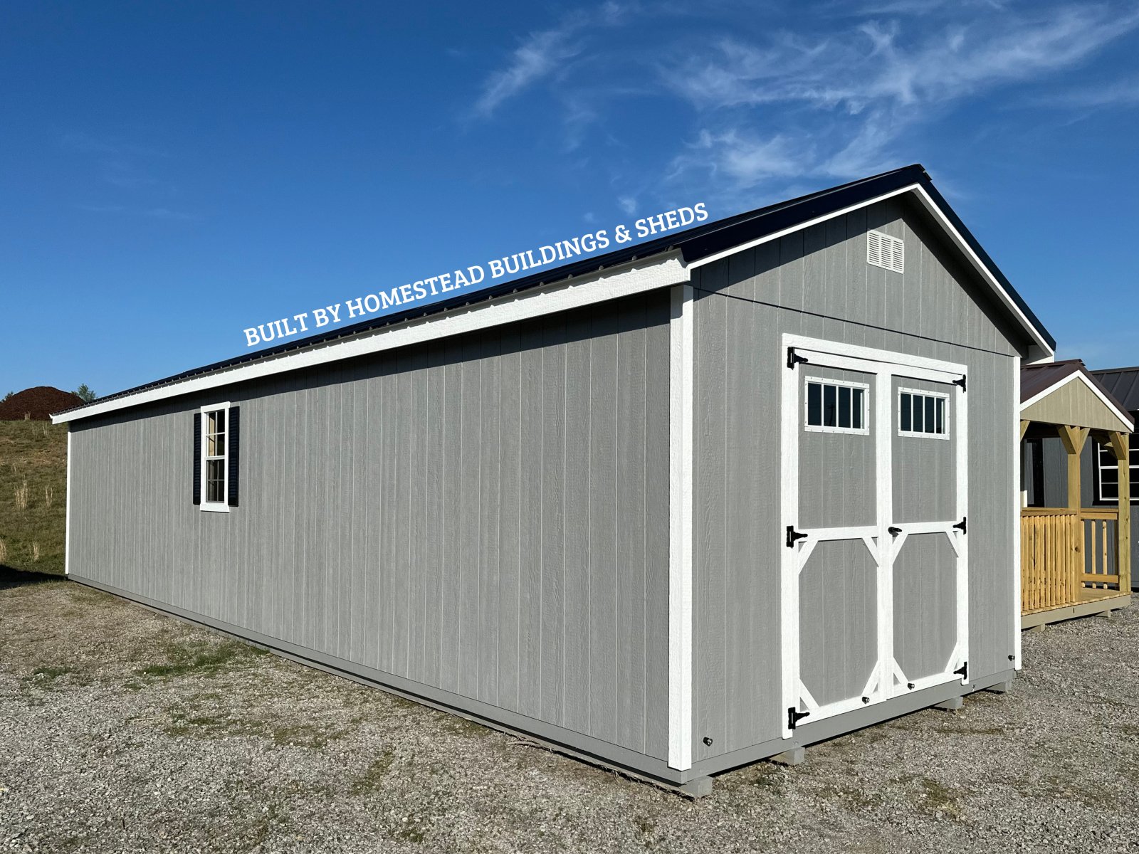 Homestead Buildings 12x40 Deluxe A-Frame Building Design #67 – Homestead Buildings & Sheds