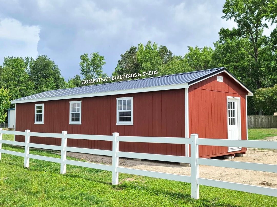 Homestead Buildings 14x40 Deluxe A-Frame Design #41 – Homestead Buildings & Sheds