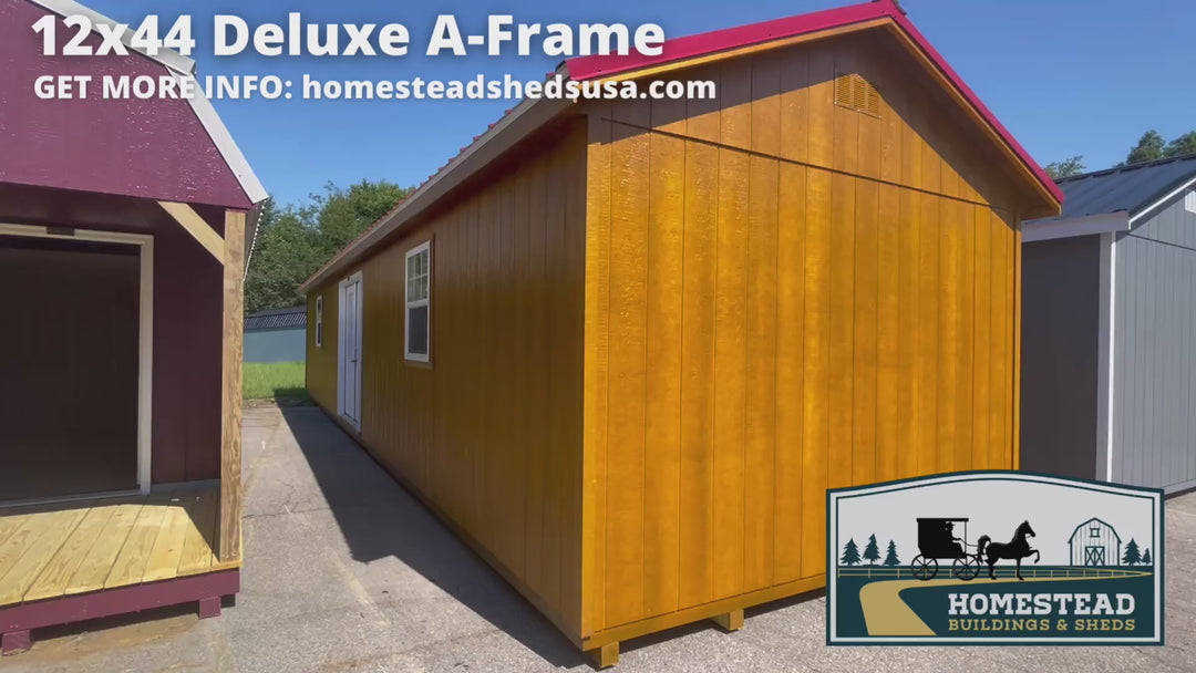 12x44 Deluxe A-Frame Building Design #8