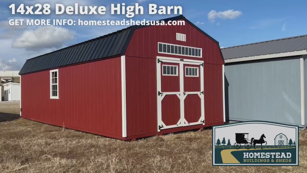 14x28 Deluxe High Barn Design #16