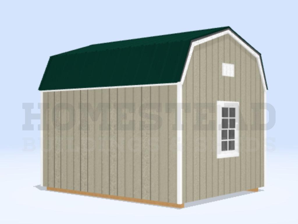 10x12 Deluxe High Barn Stock #AABH26337823 - Homestead Buildings & Sheds