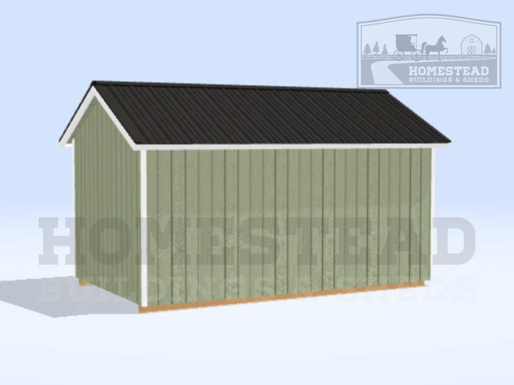 10x16 Cottage with Electrical Stock #NC25804723 - Homestead Buildings & Sheds