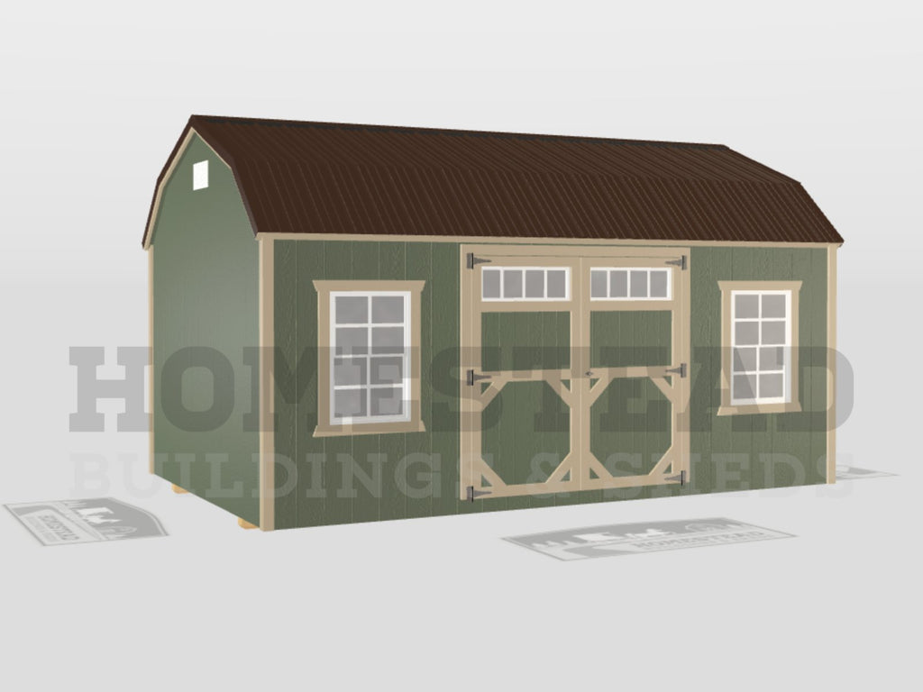 10x16 Deluxe High Barn Stock #AABH26160123 - Homestead Buildings & Sheds