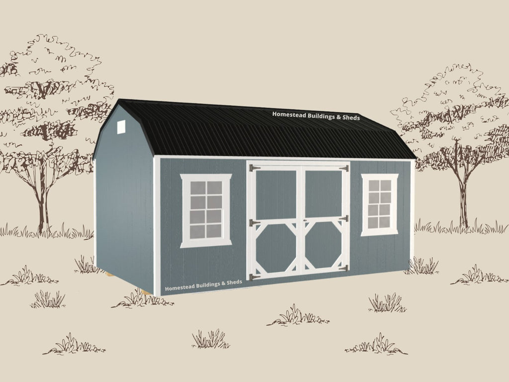 10x16 Deluxe High Barn Style #AABH26297723 - Homestead Buildings & Sheds