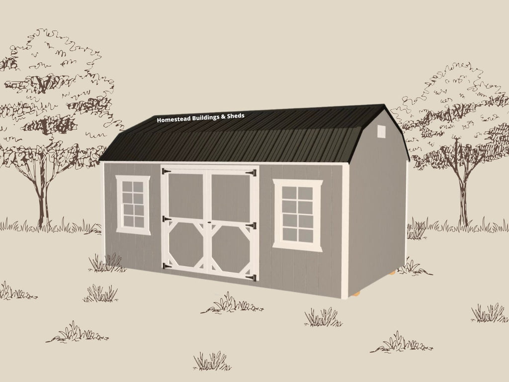 10x16 Deluxe High Barn Style #AABH26297823 - Homestead Buildings & Sheds