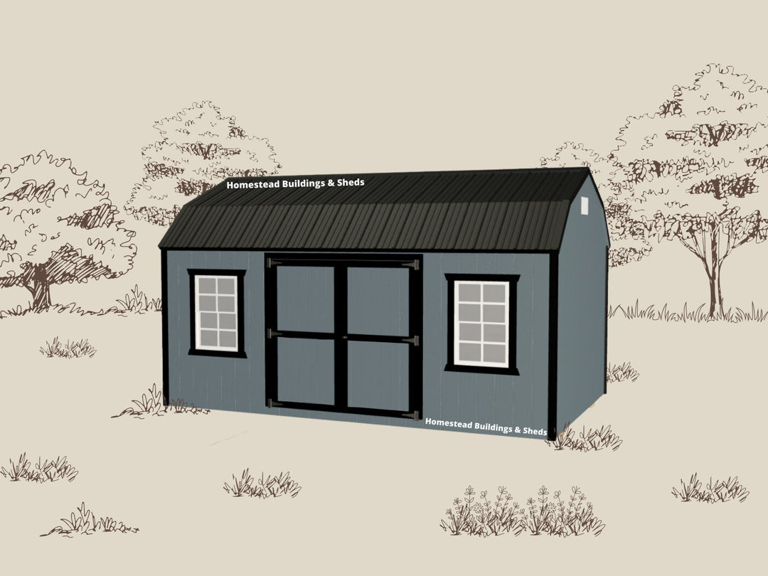 10x16 Economy Barn Style #SDI10160612 - Homestead Buildings & Sheds