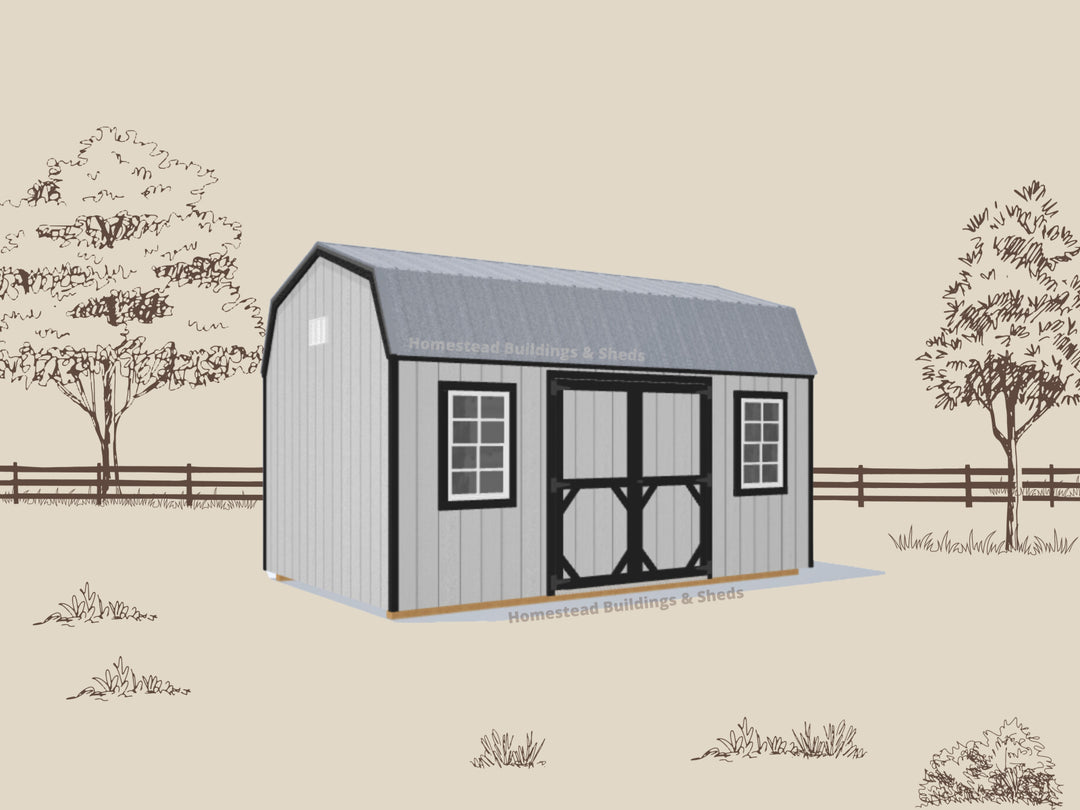 10x16 Utility High Barn: Custom Order - Homestead Buildings & Sheds