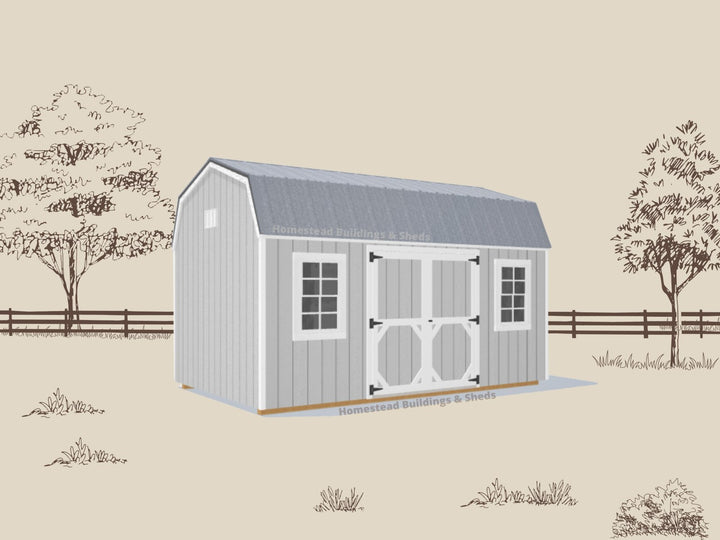 10x16 Utility High Barn: Custom Order - Homestead Buildings & Sheds