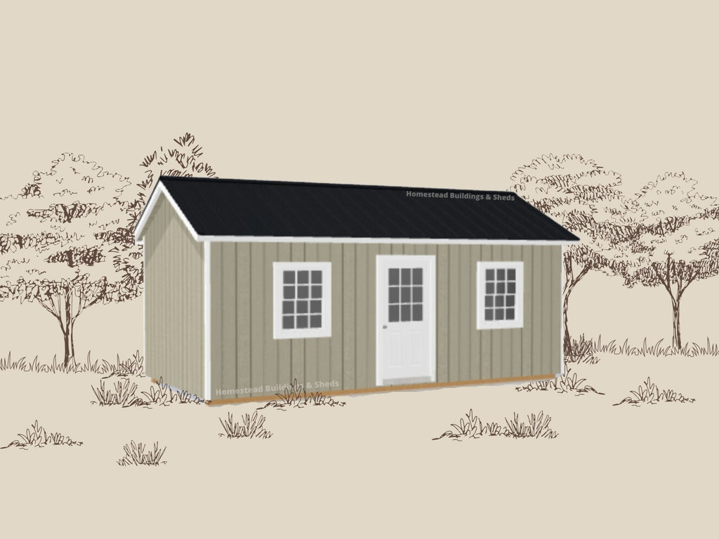 10x20 Cottage with Electrical Stock #NC25804923 - Homestead Buildings & Sheds