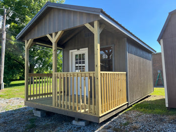 10x20 Deluxe A-Frame Cabin Stock #PDH25918523 - Homestead Buildings & Sheds
