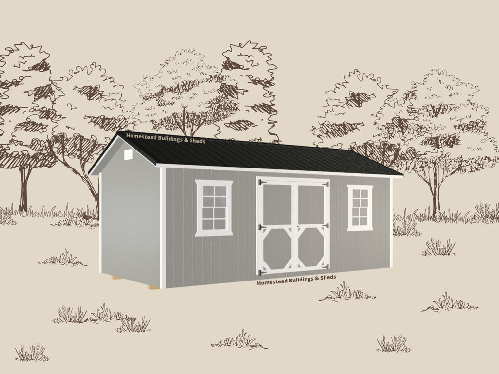 10x20 Deluxe A-Frame: Custom Order - Homestead Buildings & Sheds