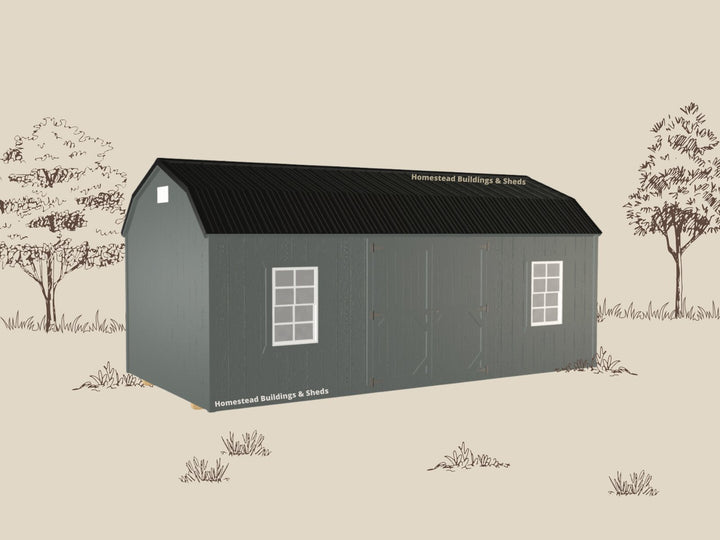 10x20 Deluxe High Barn Stock #SBH25566522 - Homestead Buildings & Sheds
