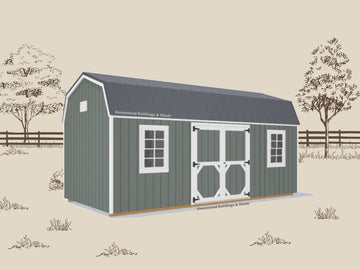 10x20 Deluxe High Barn Style #AABH26294823 - Homestead Buildings & Sheds
