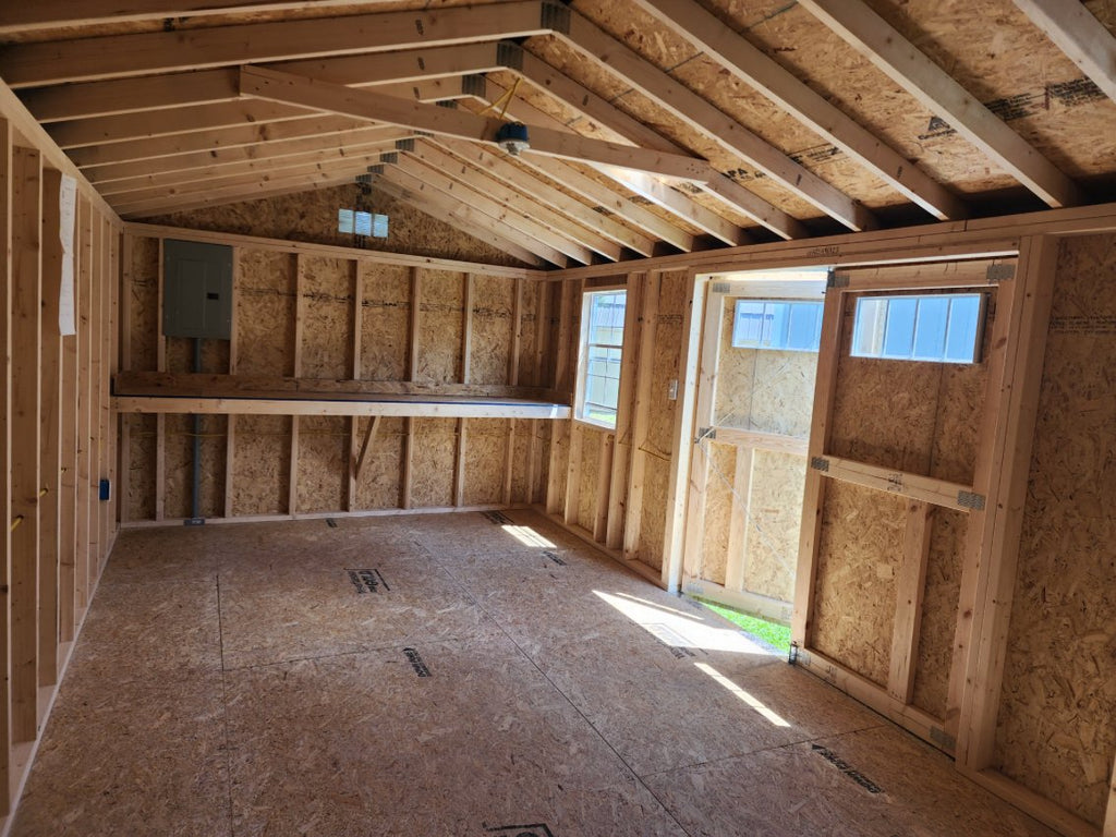 10x20 Workshop with Electrical Stock #WH25491722 - Homestead Buildings & Sheds