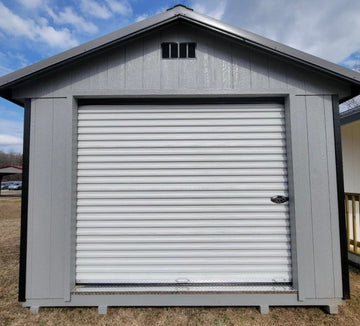 12x16 Deluxe A-Frame Garage Stock #PDH25757522 - Homestead Buildings & Sheds